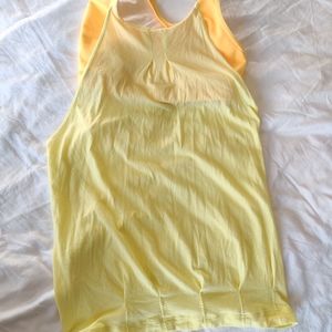 Lululemon Yellow Tank with Built-In Bra Size 6